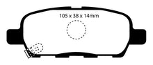 Load image into Gallery viewer, EBC 08-13 Infiniti EX35 3.5 Ultimax2 Rear Brake Pads