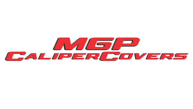 MGP 4 Caliper Covers Engraved Front & Rear MGP Yellow Finish Black Char 2007 Buick Lucerne