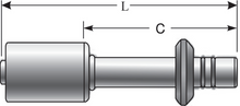 Load image into Gallery viewer, Gates Aluminum Male (Ford) Spring Lock PolarSeal Fitting