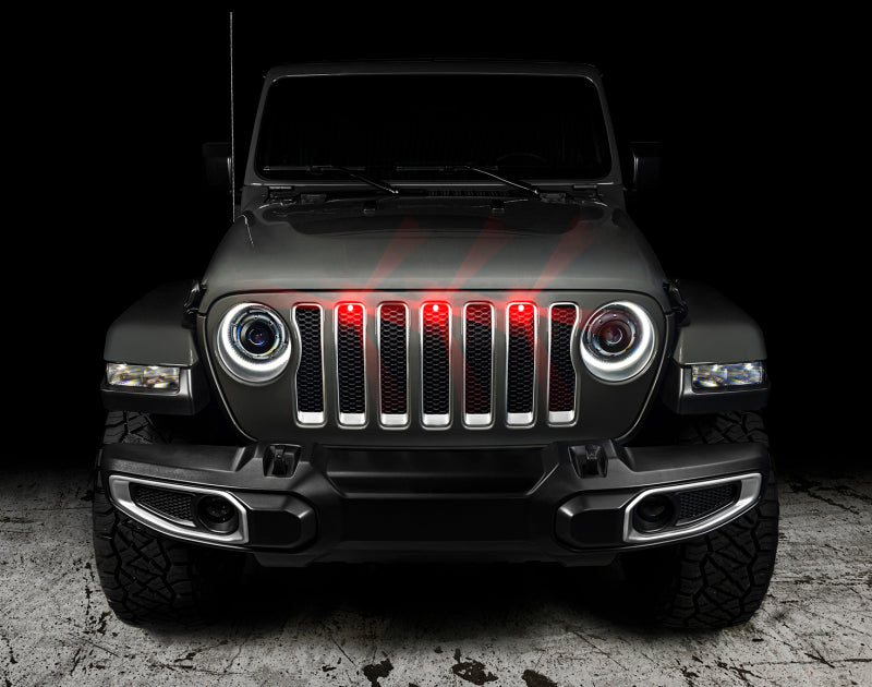 Oracle Pre-Runner Style LED Grille Kit for Jeep Gladiator JT - Red SEE WARRANTY
