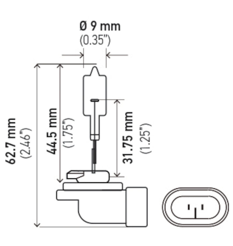 Hella Bulb 862 12V 37.5W PGJ13 T3.25