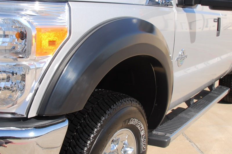 Lund 11-16 Ford F-250 Ex-Extrawide Style Smooth Elite Series Fender Flares - Black (4 Pc.)