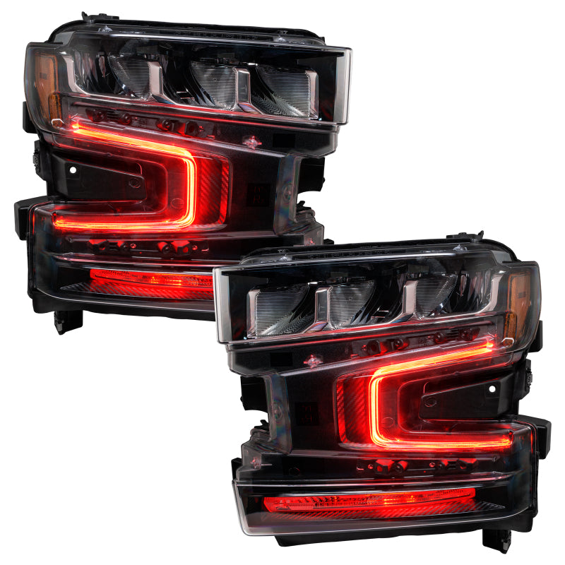 Oracle 19-21 Chevy Silverado 1500 RGB+W Headlight DRL Kit - ColorSHIFT w/ BC1 Cntrl SEE WARRANTY