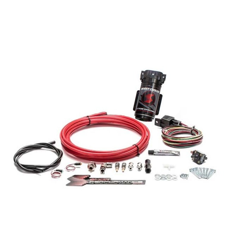 Snow Performance Stg 1 Bst Cooler TD Water Inj Kit (Incl Red Hi-Temp Tubing/Quick Fittings) w/o Tank