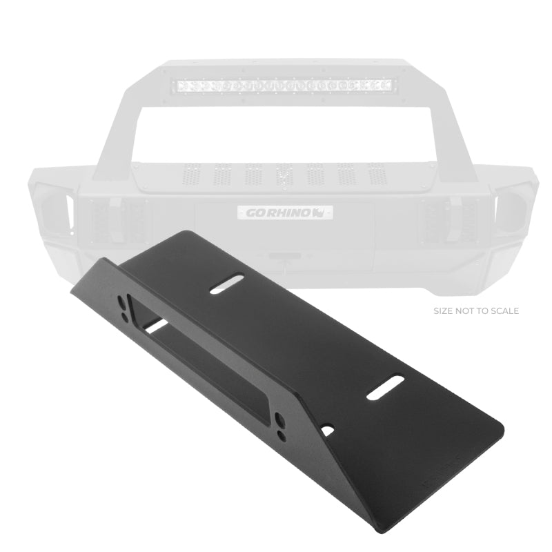 Go Rhino 07-20 Jeep Wrangler JL/JLU/JK/JKU/Gladiator JT Rockline Bumper Fairlead Mount Plate