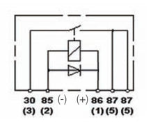 Load image into Gallery viewer, Hella RELAY MINI ISO 5P 12V SPST D87 DIO BKT