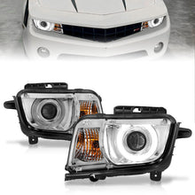 Load image into Gallery viewer, ANZO 2010-2013 Chevrolet Camaro Projector Headlights w/ Halo Chrome (CCFL)