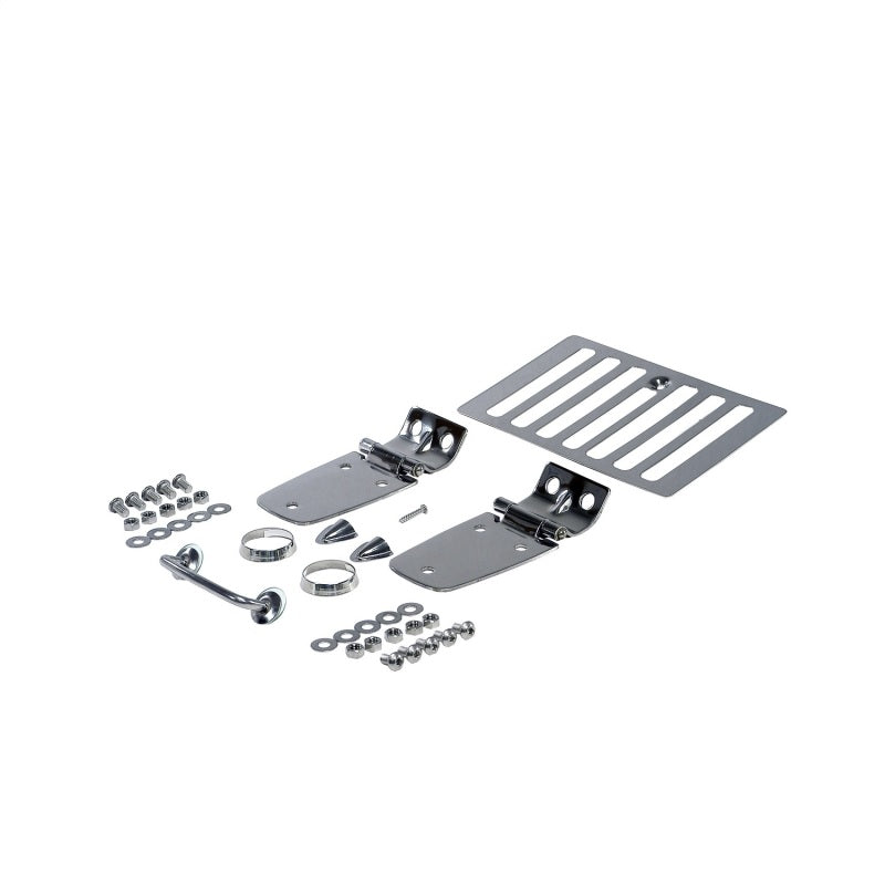 Rugged Ridge 98-06 Jeep Wrangler Stainless Steel Complete Hood Dress Up Kit