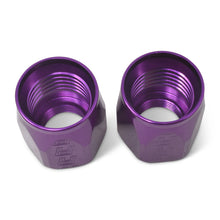 Load image into Gallery viewer, Russell Performance 2-Piece -8 AN Anodized Full Flow Swivel Hose End Sockets (Qty 2) - Purple