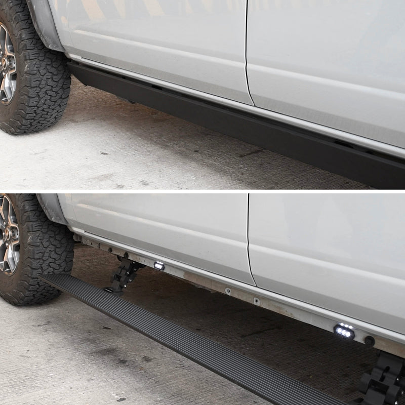 RealTruck 19-25 Chevy Silverado 1500 CC 4dr VoltStep Electric Running Board Kit - Tex. Blk