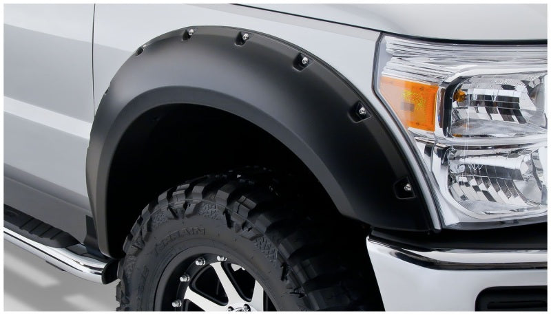 Bushwacker 99-07 Ford F-250 Super Duty Styleside Pocket Style Flares 4pc 81.0/96.0in Bed - Black