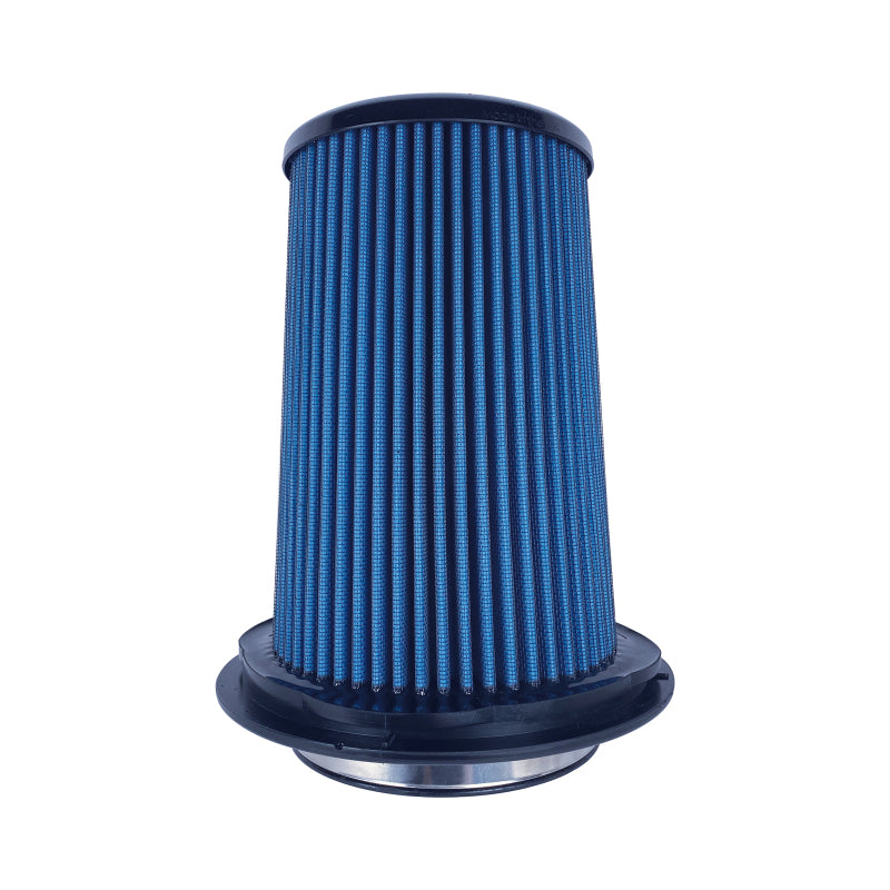 Injen SuperNano-Web Air Filter 5in Flange ID 8in Base/7.9in Media Height /5.3in Inertia Top