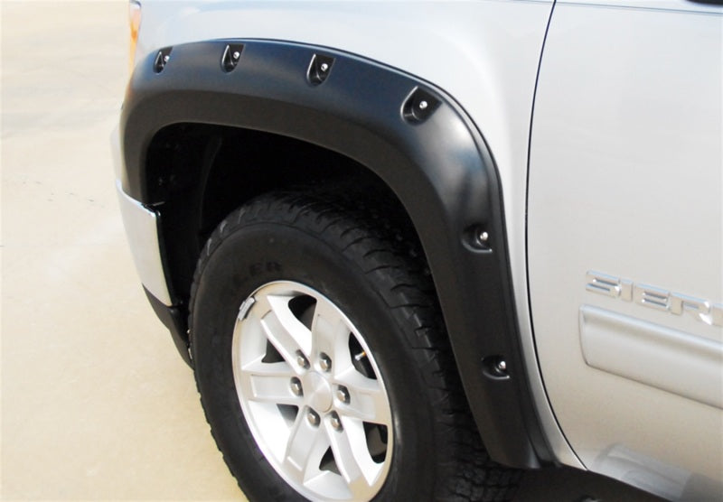 Lund 07-13 GMC Sierra 1500 RX-Rivet Style Smooth Elite Series Fender Flares - Black (4 Pc.)