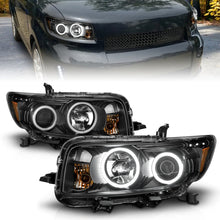 Load image into Gallery viewer, ANZO 2008-2010 Scion Xb Projector Headlights w/ Halo Black