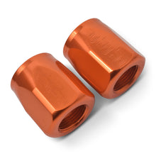 Load image into Gallery viewer, Russell Performance 2-Piece -8 AN Anodized Full Flow Swivel Hose End Sockets (Qty 2) - Orange