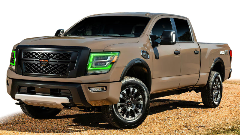 Oracle 21-22 Nissan Titan RGB+W Headlight DRL Upgrade - ColorSHIFT w/ BC1 Controller SEE WARRANTY