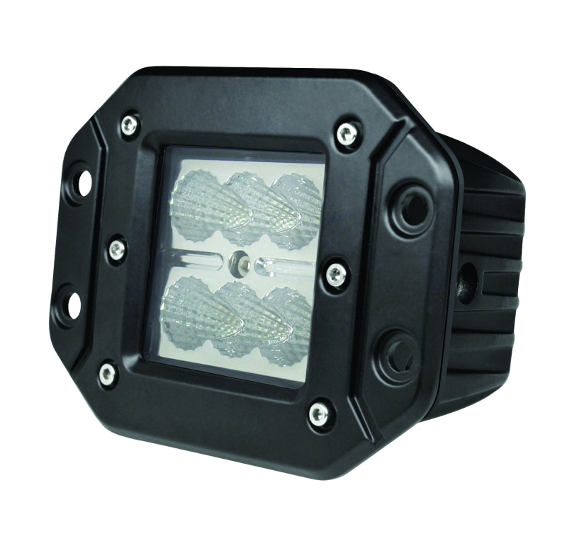 Hella Value Fit Flush Mount 3in 18W Cube Flood Beam LED Light