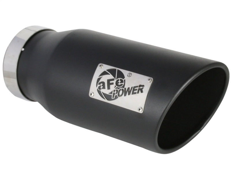 aFe MACH Force-XP 409 SS Right Side Single Wall Exhaust Tip 5in Inlet x 7in Outlet x 15in L