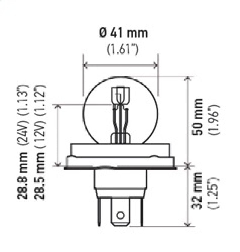 Hella Bulb 7952 24V 55/50W P45t S13 R2