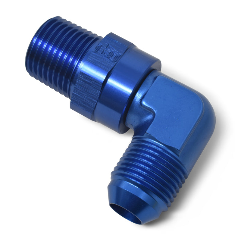 Russell Performance -8 AN 90 Degree Male to Male 1/4in Swivel NPT Fitting