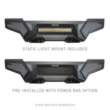 Load image into Gallery viewer, Go Rhino 16-21 Tacoma Element Front Bumper w/ Power Actuated Hide-away Light Bar Mount Tex Black